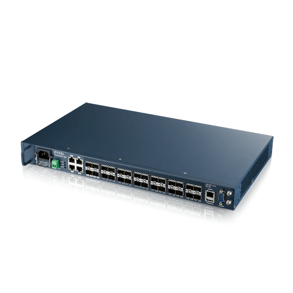 MGS3760-28F, 24-port GbE/Multi-GbE L2 Switch with Four 10G SFP+ Ports