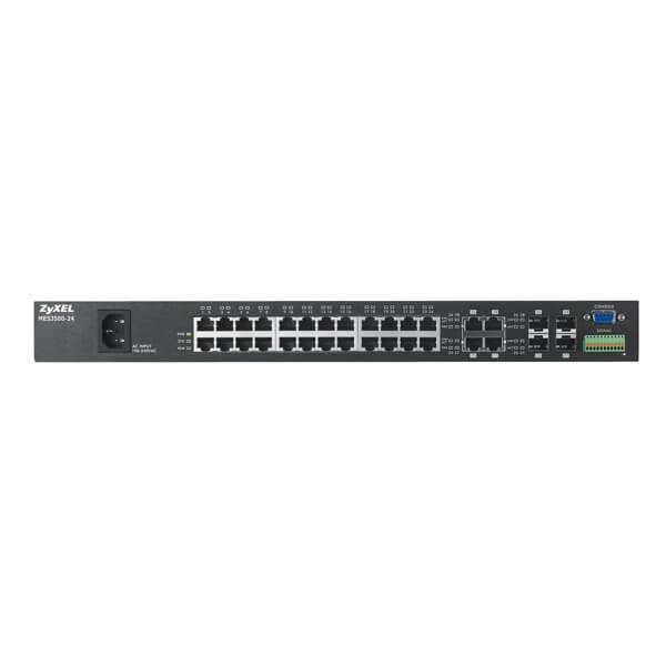 MES3500-24, 24-port FE Fiber L2 Switch with Four GbE Combo Ports